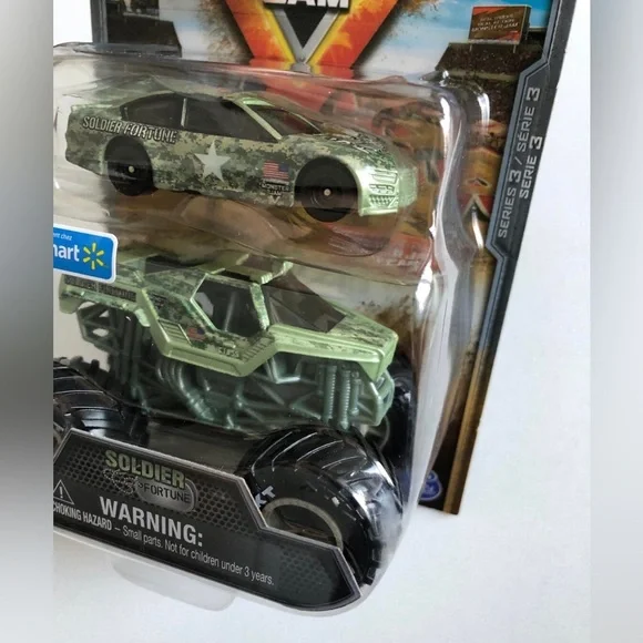 Monster Jam Monster Trucks Soldier Fortune w/Matching Crew Die-Cast Car - NEW!! - Picture 3 of 3
